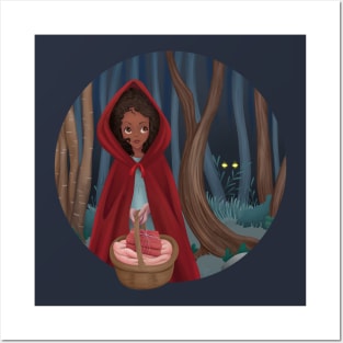 Red Riding Hood in the Deep Dark Woods Posters and Art